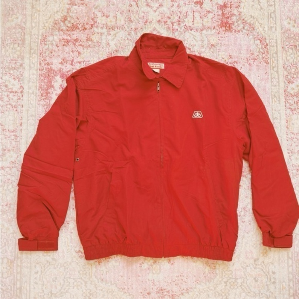 Vintage Men’s Red Windbreaker Jacket